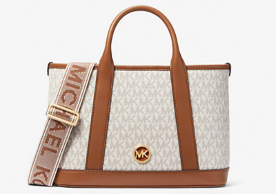 Bolso MK Luisa logo vainilla